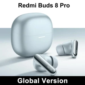 Auriculares inalámbricos Xiaomi Redmi Buds 8 Pro TWS con 3 micrófonos, IA, cancelación activa de ruido de 55 dB, Bluetooth 5.4 y 35 horas de batería.