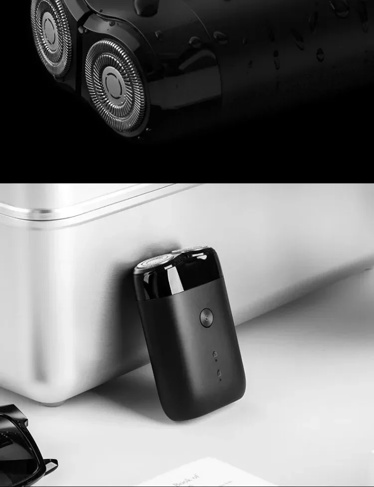 Afeitadora eléctrica Xiaomi Mi S100, resistente al agua IPX7, 7200 RPM, cabezal flotante doble, afeitado en seco/húmedo, carga rápida USB tipo C, 90 min. - Imagen 11
