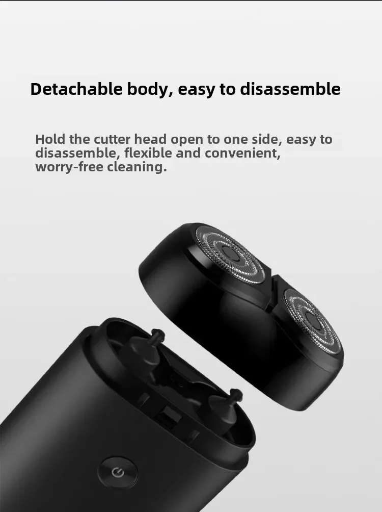Afeitadora eléctrica Xiaomi Mi S100, resistente al agua IPX7, 7200 RPM, cabezal flotante doble, afeitado en seco/húmedo, carga rápida USB tipo C, 90 min. - Imagen 18