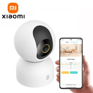 Cámara inteligente XIAOMI 3 (versión china), HD ultra nítido 3K, zoom panorámico de 360°, detección de personas mediante IA, llamadas de voz bidireccionales de 5 megapíxeles.