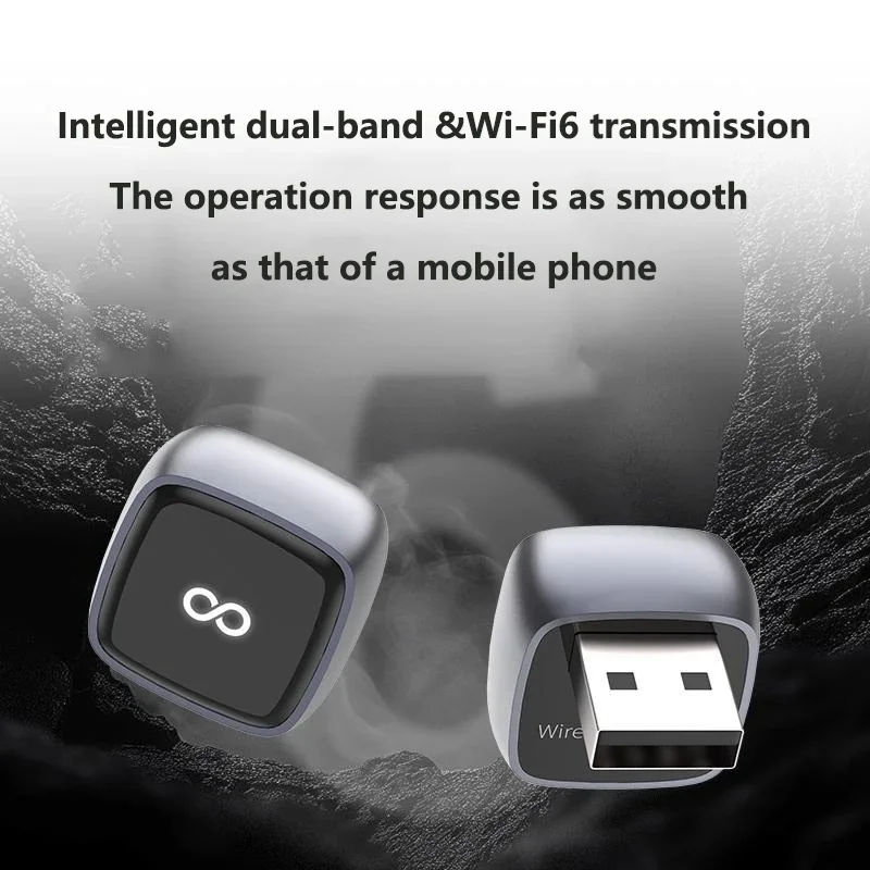 Adaptador Xiaomi 2 en 1 con cable a inalámbrico para CarPlay y Android Auto, compatible con autorradios OEM, con dongle USB, Smart Box, Plug & Play y Bluetooth. - Imagen 4