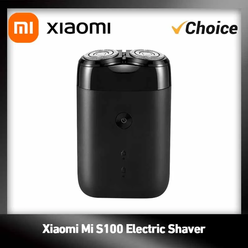 Afeitadora eléctrica Xiaomi Mi S100, resistente al agua IPX7, 7200 RPM, cabezal flotante doble, afeitado en seco/húmedo, carga rápida USB tipo C, 90 min.
