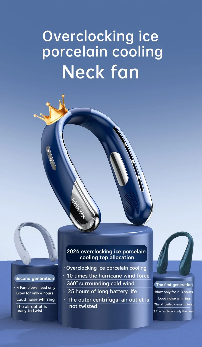 Aire acondicionado portátil para cuello Xiaomi, 5 velocidades, ventilador de cuello ultracompacto, recargable, con tecnología de refrigeración por semiconductores, sin aspas (modelo 2026). - Imagen 12