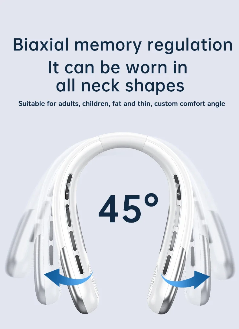 Aire acondicionado portátil para cuello Xiaomi, 5 velocidades, ventilador de cuello ultracompacto, recargable, con tecnología de refrigeración por semiconductores, sin aspas (modelo 2026). - Imagen 24