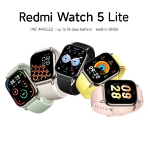 Xiaomi Redmi Watch 5 Lite Versión Global Pantalla AMOLED de 1,96'' Batería con 18 días de duración GNSS integrado Llamadas Bluetooth® Más de 150 modos Reloj inteligente