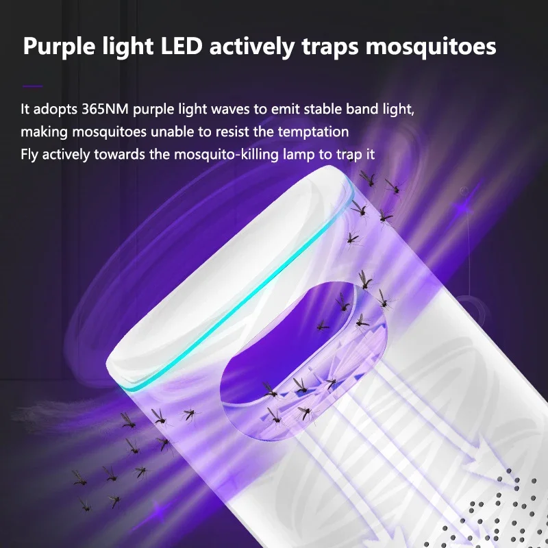 Lámpara antimosquitos Xiaomi MIJIA, repelente electrónico de insectos y mosquitos con luz LED, trampa para pequeños insectos, electrodomésticos. - Imagen 3