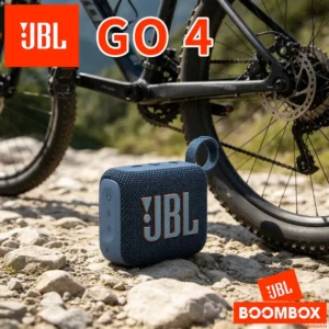 Altavoz JBL Music Brick4 Premium para uso rudo, estructura robusta, ideal para exteriores y entornos adversos. Caja de audio práctica.
