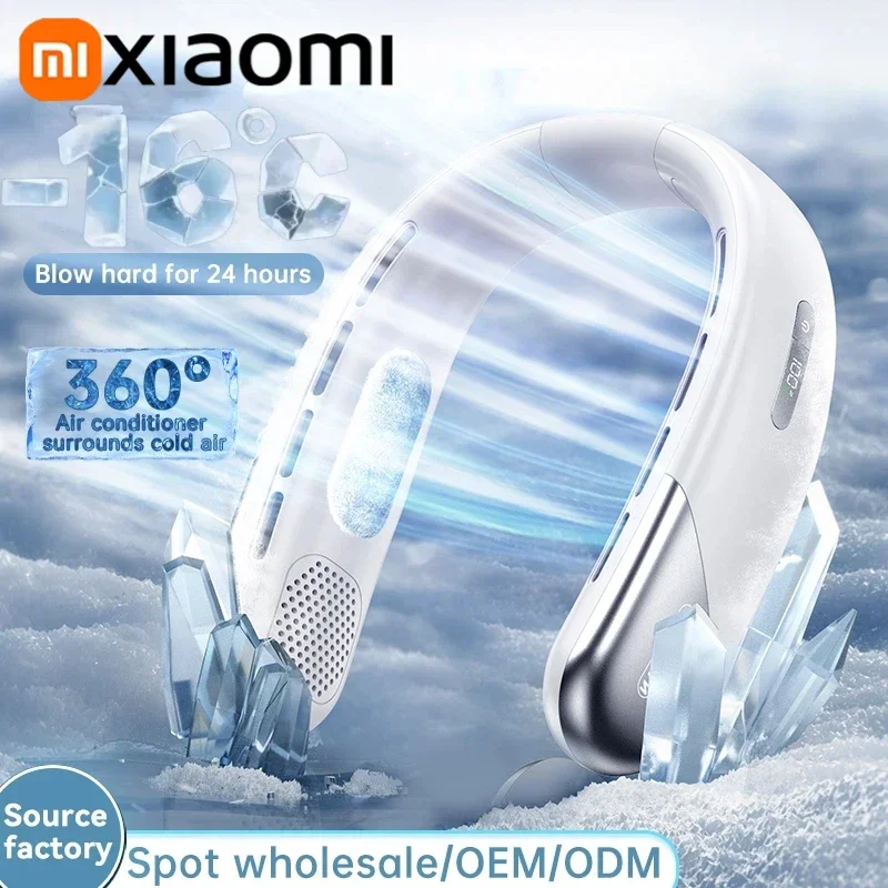 Aire acondicionado portátil para cuello Xiaomi, 5 velocidades, ventilador de cuello ultracompacto, recargable, con tecnología de refrigeración por semiconductores, sin aspas (modelo 2026). - Imagen 2