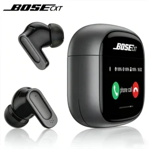 Auriculares inalámbricos TWS con cancelación de ruido activa (ANC) y graves potentes, con pantalla táctil inteligente inteligente BOSEXT Ultra V11.