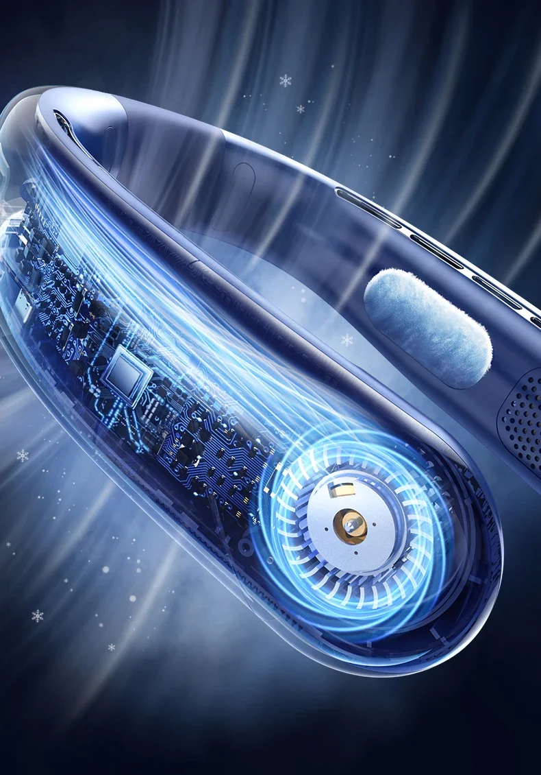 Aire acondicionado portátil para cuello Xiaomi, 5 velocidades, ventilador de cuello ultracompacto, recargable, con tecnología de refrigeración por semiconductores, sin aspas (modelo 2026). - Imagen 14