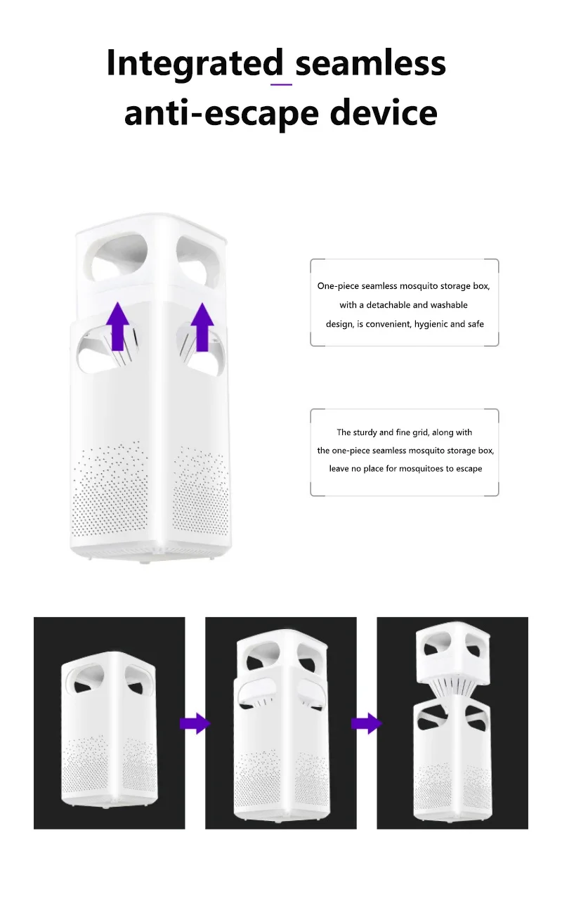 Lámpara antimosquitos Xiaomi MIJIA, repelente electrónico de insectos y mosquitos con luz LED, trampa para pequeños insectos, electrodomésticos. - Imagen 15